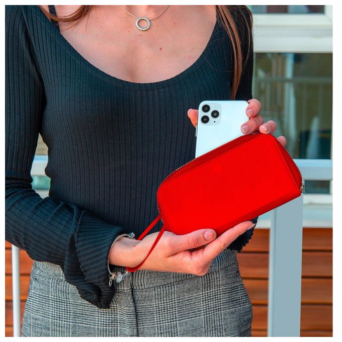 Celly Venere Pochette Cover Smartphone 6.5'' Rosso