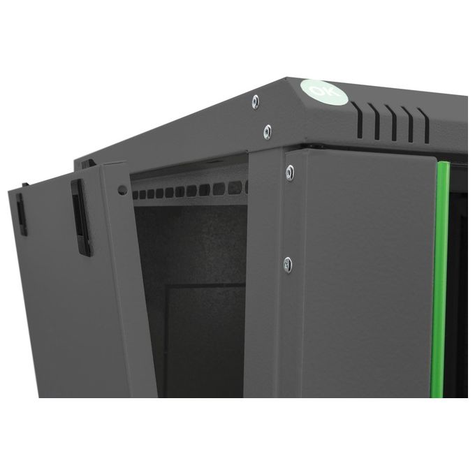 Digitus armadio 16 unita' da muro linea soho (a)780x(l)600x(p)450 mm. - colore nero