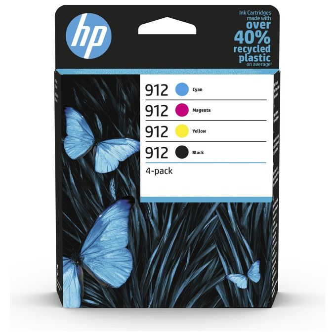 HP 912 Cartuccia Originale Resa Standard Nero-Ciano-Magenta-Giallo