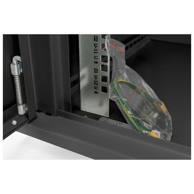Digitus armadio 16 unita' da muro linea soho (a)780x(l)600x(p)450 mm. - colore nero