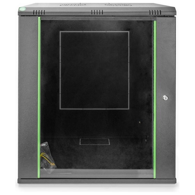 Digitus armadio 16 unita' da muro linea soho (a)780x(l)600x(p)450 mm. - colore nero