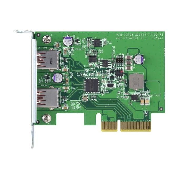 Qnap QXP-10G2U3A Scheda di Interfaccia e Adattatore Interno Usb 3.2 Gen 2