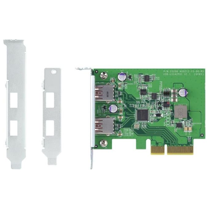 Qnap QXP-10G2U3A Scheda di Interfaccia e Adattatore Interno Usb 3.2 Gen 2