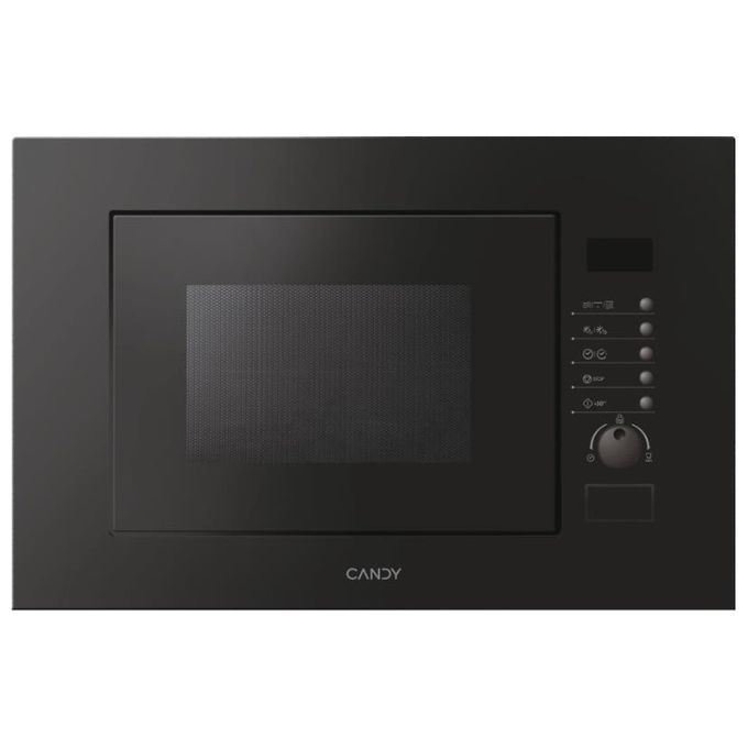 Candy MIC 20 GDFN Forno Microonde a Incasso Capacita' 20 Litri 800 W 3 tipi di cottura Potenza Grill 1000 W Contaminuti elettronico con segnale acustico di fine cottura Scongelamento Automatico 60 cm Nero