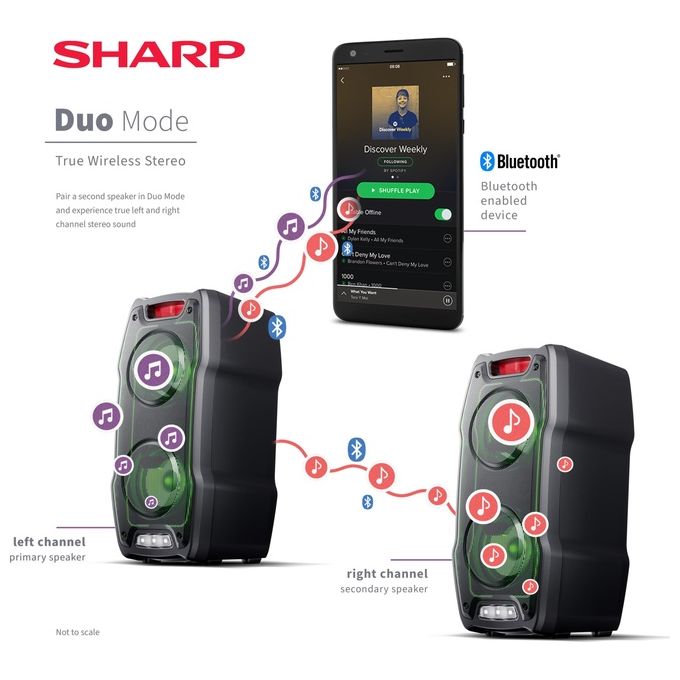 Sharp PS-929 Sistema di Amplificazione 180W Nero