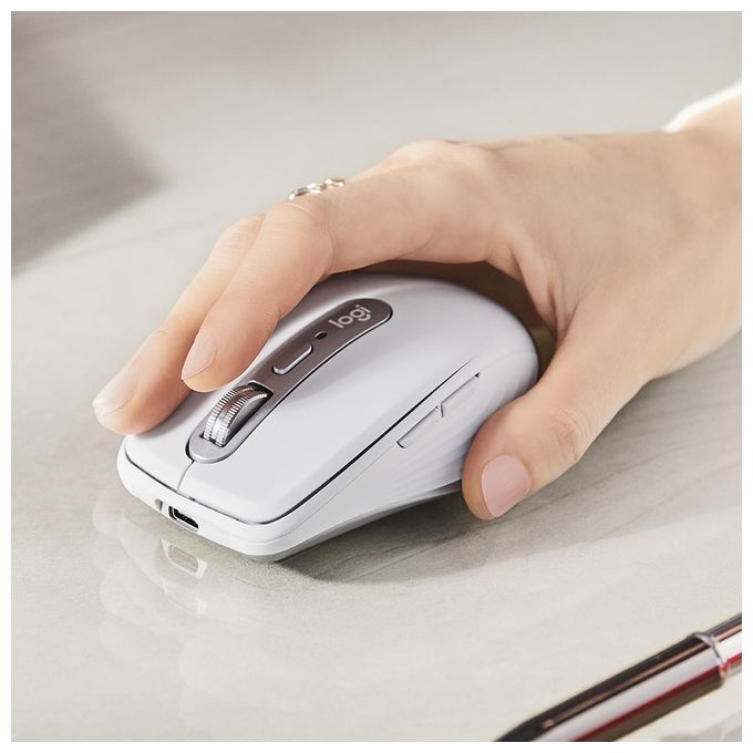 Logitech Mx Anywhere 3 Mouse Wireless A Rf Bluetooth 4000 Dpi Mano Destra