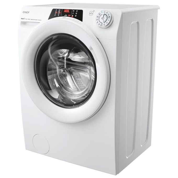 Candy RO14104DWMT1S Rapido' Lavatrice Frontale 10 Kg 1400 rpm Classe A Wi-Fi Vapore Inverter (85x60x58 cm) colore Bianco