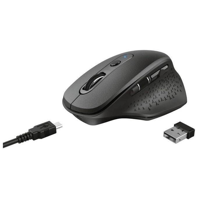 Trust Ozaa Mouse Rf Wireless Ottico 2400 Dpi Mano Destra Nero
