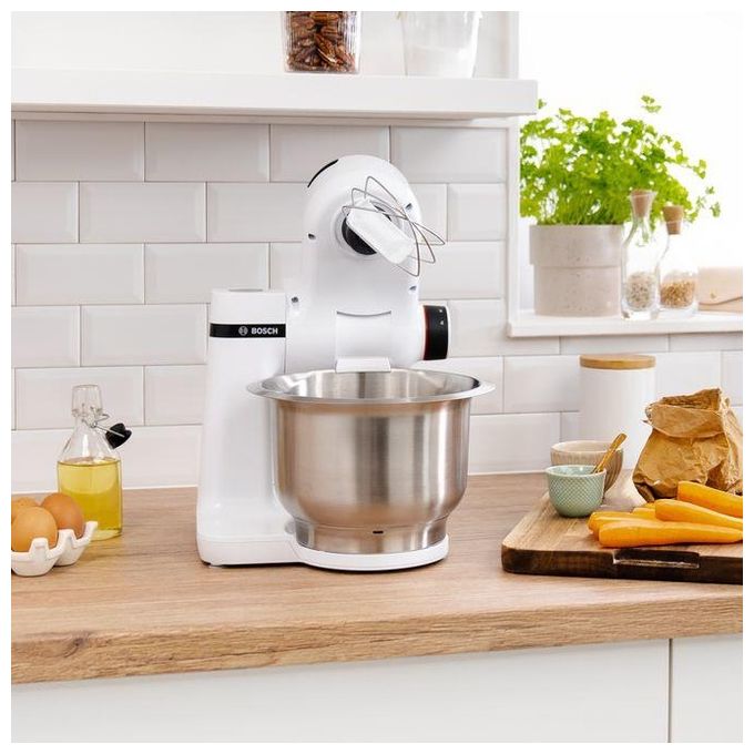 Bosch MUMS2EW00 Serie 2 Robot da Cucina Planetaria 700W Ciotola 3,8 L Acciaio Inox 4 Velocita' colore Bianco