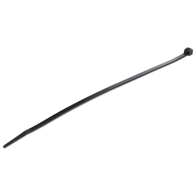 StarTech.com Fascette Fermacavo da 25cm Riutilizzabili 100 Pezzi Nero