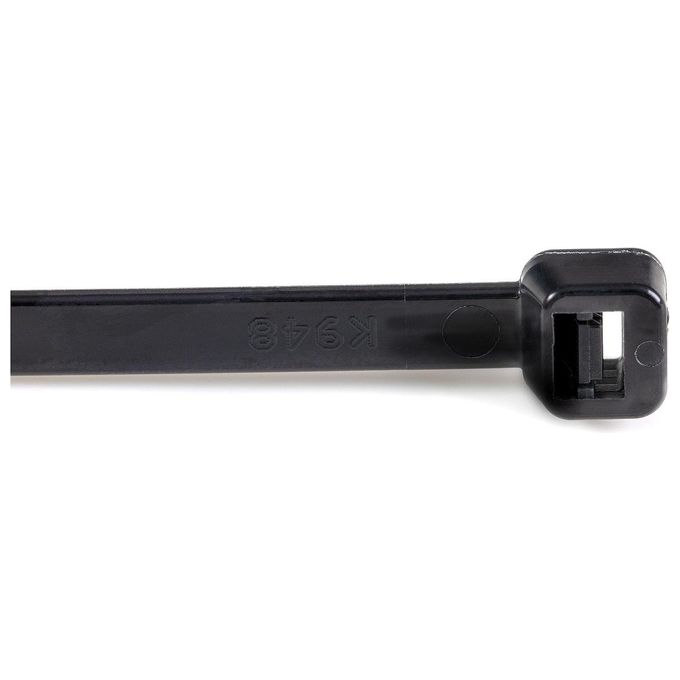 StarTech.com Fascette Fermacavo da 25cm Riutilizzabili 100 Pezzi Nero