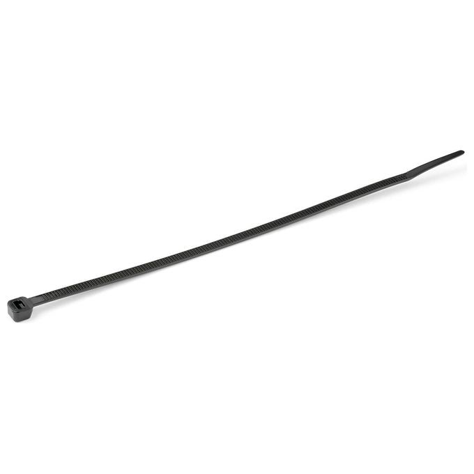 StarTech.com Fascette Fermacavo da 25cm Riutilizzabili 100 Pezzi Nero