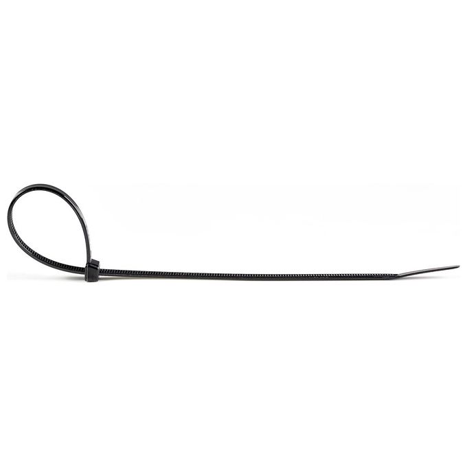 StarTech.com Fascette Fermacavo da 25cm Riutilizzabili 100 Pezzi Nero