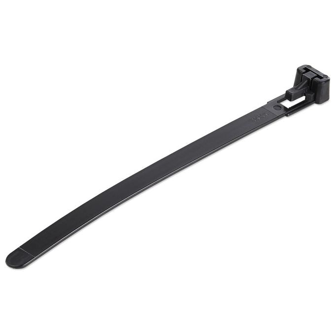 StarTech.com Fascette Fermacavo da 12cm Riutilizzabili 100 Pezzi Nero