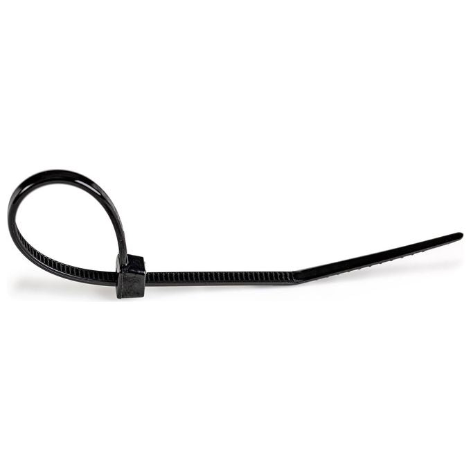 StarTech.com Fascette Fermacavo da 10cm Riutilizzabili 100 Pezzi Nero