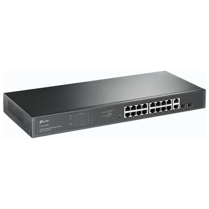 TP-Link TL-SG1218MP Switch di Rete Gigabit Ethernet 10-100-1000 Supporto Power over Ethernet PoE Nero
