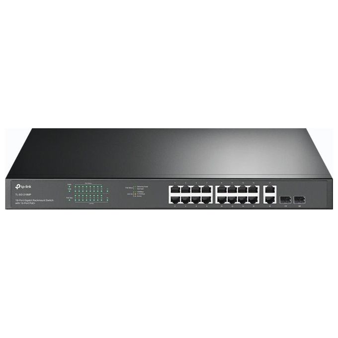 TP-Link TL-SG1218MP Switch di Rete Gigabit Ethernet 10-100-1000 Supporto Power over Ethernet PoE Nero