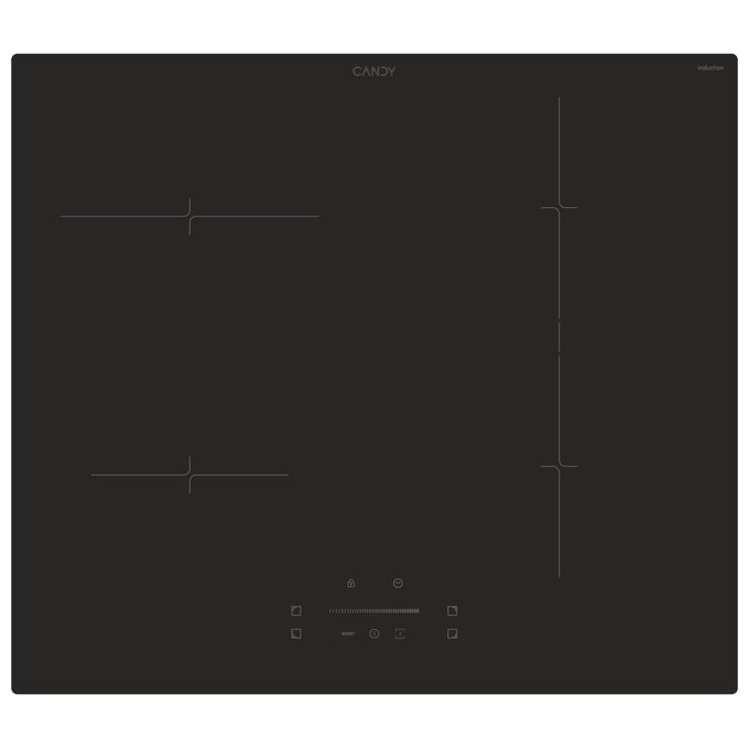 Candy CTP643C-YEP Piano Cottura a Induzione 4 Fuochi 59 cm colore Nero Idea