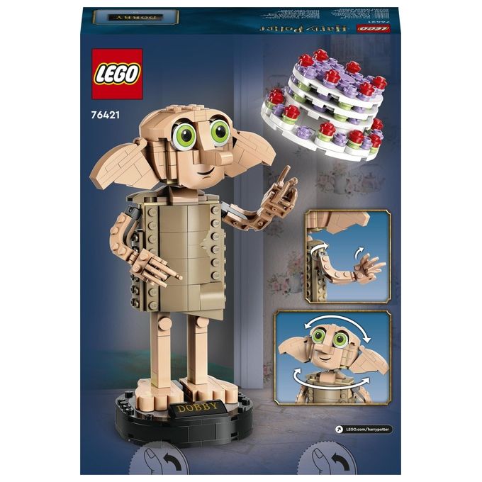 LEGO Harry Potter 76421 Dobby l'Elfo Domestico, Modello Snodabile di Personaggio Iconico, Gioco da Collezione, Regalo 8+ Anni