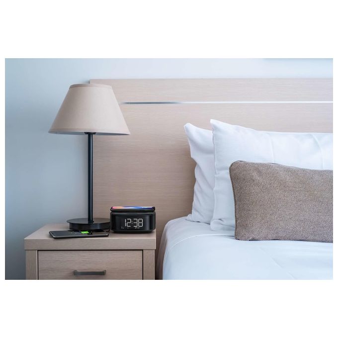 Philips TAR7705-10 Radiosveglia, DAB+, Bluetooth, Caricatore Wireless, LCD, Nero