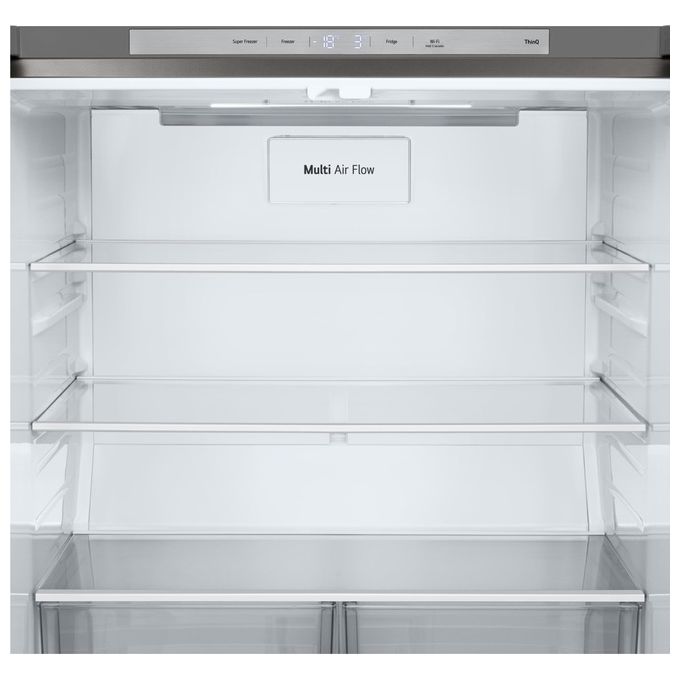 LG GMB860PYDE Frigorifero Multidoor Slim Classe Energetica E 530 Litri Wi-Fi Total No Frost Argento