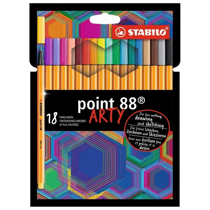 Stabilo Confezione 18 Penne Point 88 Arty