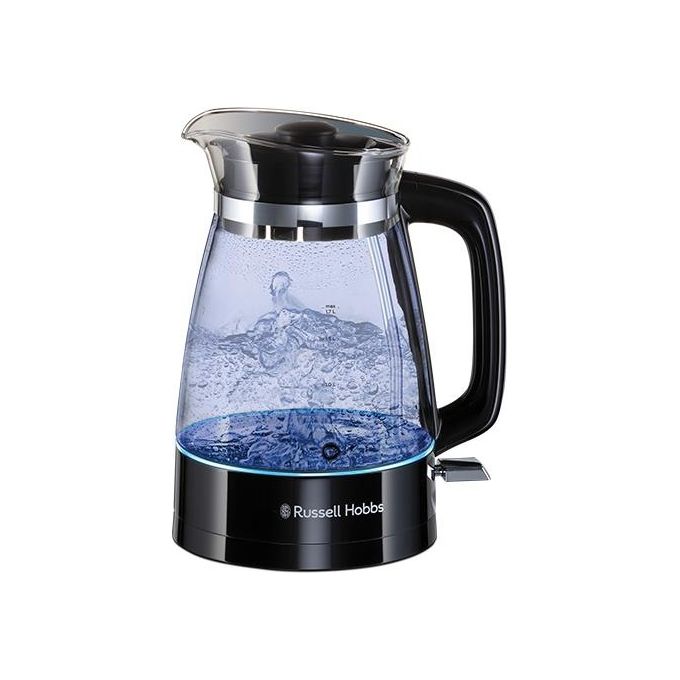 Russell Hobbs 26080-70 Classics Bollitore Caraffa in Vetro Illuminazione Interna Blu Base Girevole a 360 Gradi