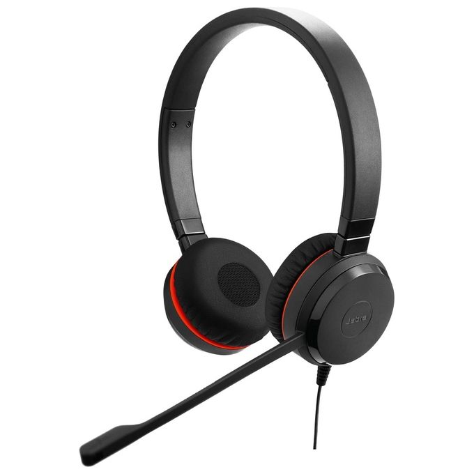 JABRA Cuffia Evolve 20SE Padiglione Auricolare USB Tipo-C Nero per VoIP e Comunicazioni Professionali