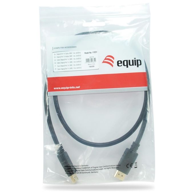 Equip 119251 Cavo DisplayPort 1mt Nero