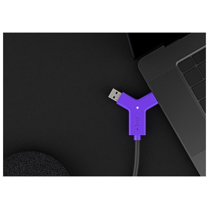 Logitech Switch Trasmettitore e Ricevitore Av Nero-Viola