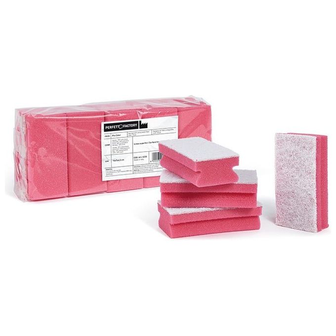 Perfetto Confezione 10 Spugne Antigraffio Rosso