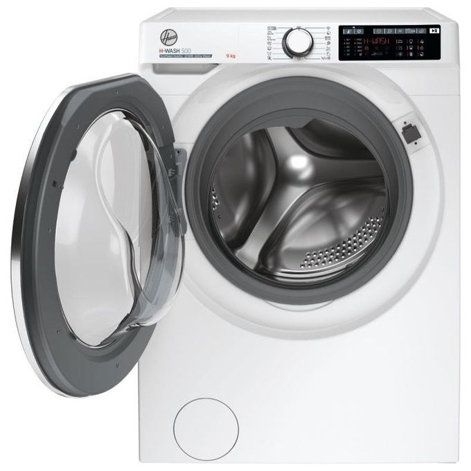 Hoover H-WASH 500 HW 49AMC-1-S  Lavatrice a carica frontale 9 Kg classe A 1400 giri motore Eco-Power programma Auto Care funzione Scan to Care bianco 60x54x85otore Inverter Eco-Power