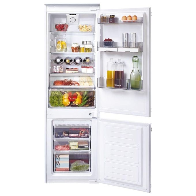 Candy CKBBF 172-1 Frigorifero Combinato ad Incasso Capacita' 246 Litri No Frost Classe energetica F Soft Touch 176,6 cm Bianco