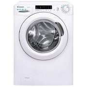 Candy CS4 1272DE-1-S – Lavatrice Slim a Carica Frontale 7 kg, 1200 rpm, Classe Energetica D, 16 Programmi con Kilo Detector e Controllo Remoto NFC (85×60×45 cm), Colore Bianco