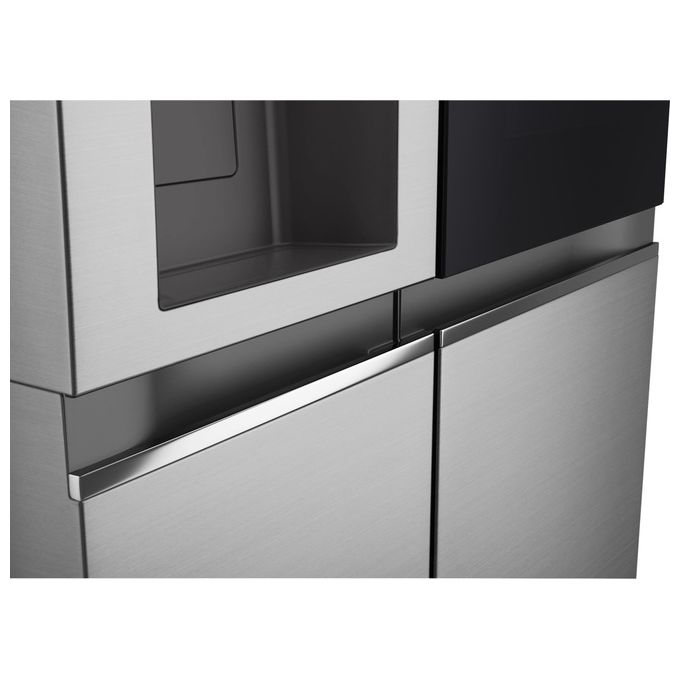 LG InstaView GSGV80PYLD.APYQEUR Frigorifero Side by Side 635 Litri Classe D No Frost Dispenser con allaccio Argento
