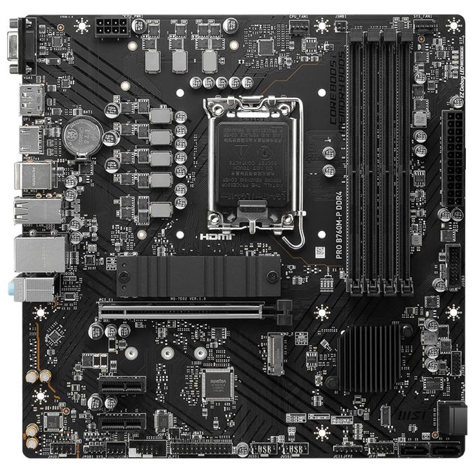 MSI PRO B760M-P DDR4 Scheda Madre Intel B760 LGA 1700 micro ATX