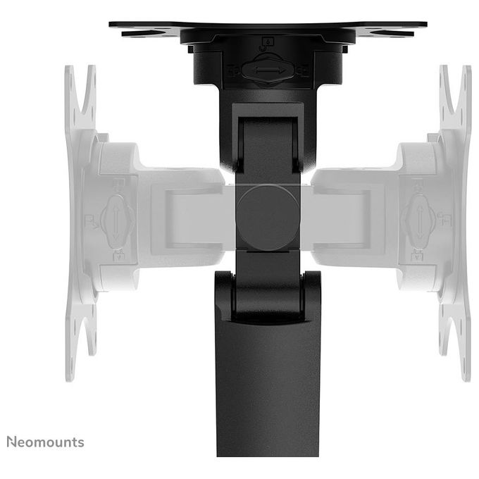 Neomounts DS70-250BL2 NEXT Slim Braccio per Monitor 2 Schermi Fino a 32'' Regolazione Molla a Gas 180° Stop colore Nero