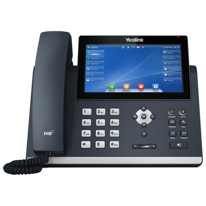 Yealink Telefonia SIP-T48U Telefono IP Grigio LED Wi-Fi