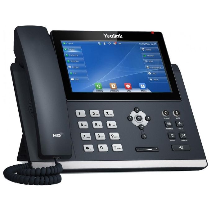 Yealink Telefonia SIP-T48U Telefono IP Grigio LED Wi-Fi