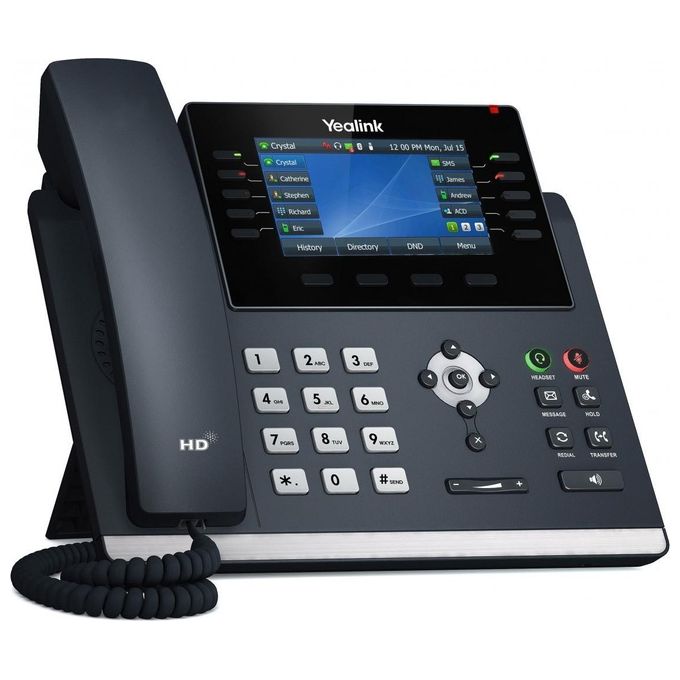 Yealink Telefonia SIP-T46U Telefono IP Grigio LCD Wi-Fi