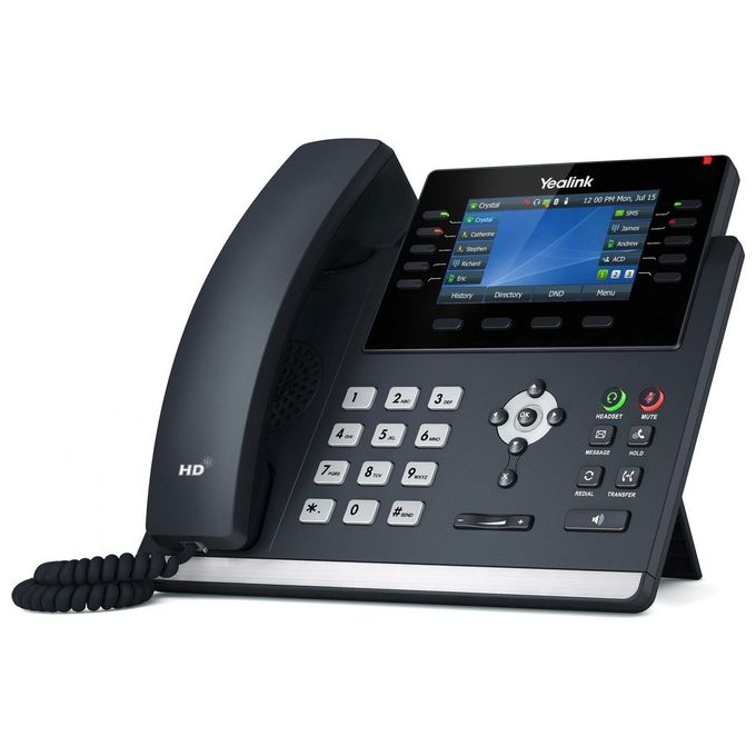 Yealink Telefonia SIP-T46U Telefono IP Grigio LCD Wi-Fi