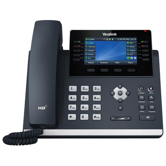 Yealink Telefonia SIP-T46U Telefono IP Grigio LCD Wi-Fi