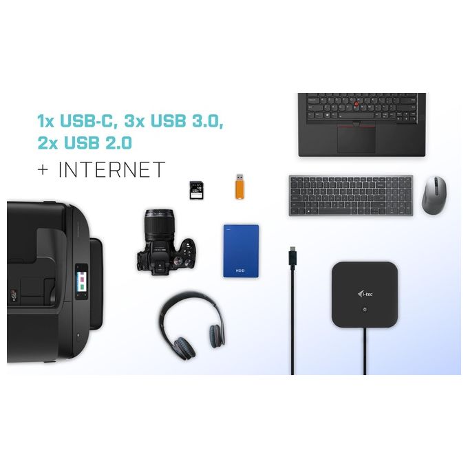 I-Tec Usb-C Hdmi Dp Docking Station con Power Delivery 100W