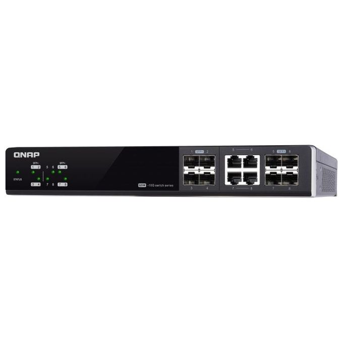 Qnap QSW-M804-4C Switch di Rete Gestito 10G Ethernet 100-1000-10000 Nero