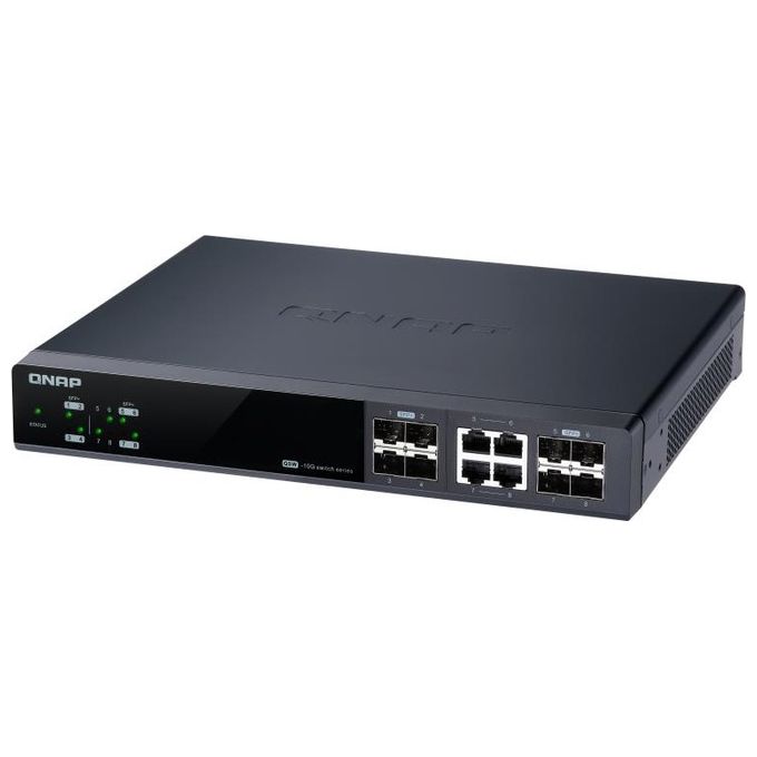 Qnap QSW-M804-4C Switch di Rete Gestito 10G Ethernet 100-1000-10000 Nero