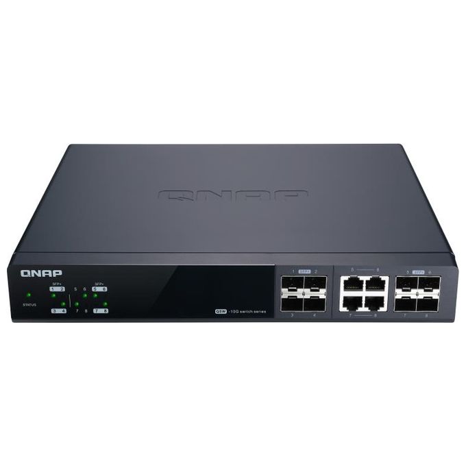 Qnap QSW-M804-4C Switch di Rete Gestito 10G Ethernet 100-1000-10000 Nero