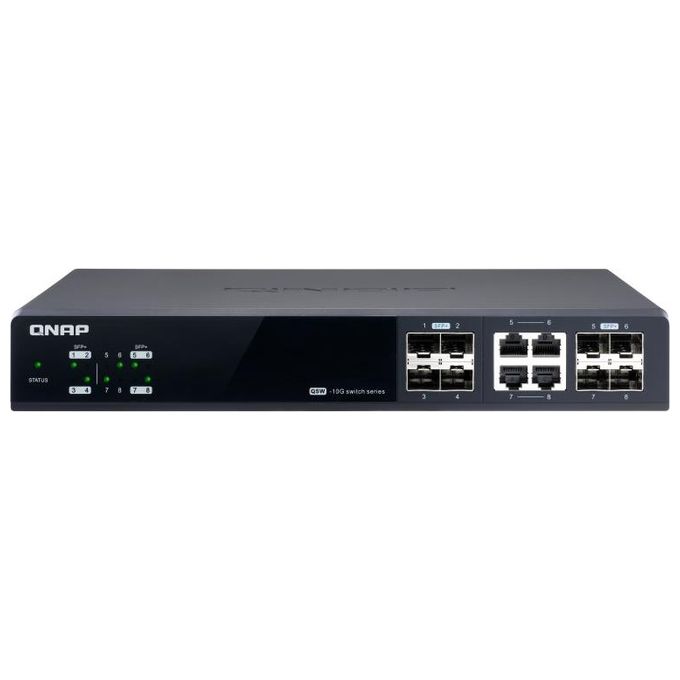 Qnap QSW-M804-4C Switch di Rete Gestito 10G Ethernet 100-1000-10000 Nero