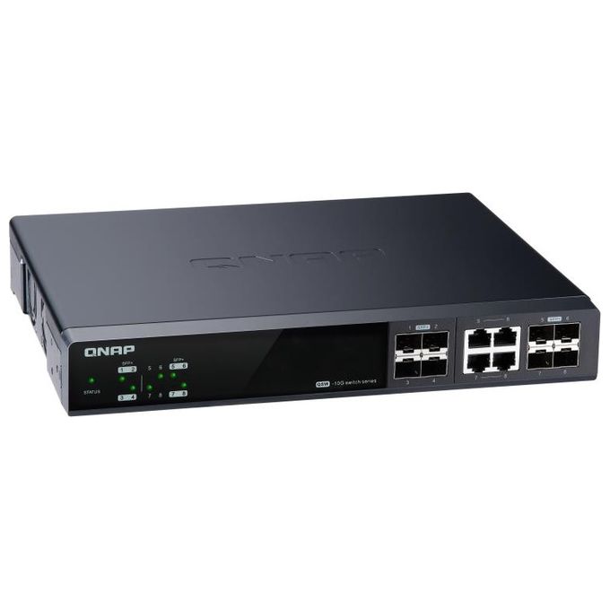 Qnap QSW-M804-4C Switch di Rete Gestito 10G Ethernet 100-1000-10000 Nero
