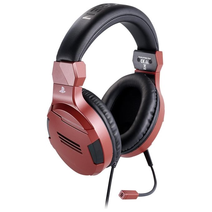 Bigben Interactive Cuffia Gaming Licenza Sony Rossa