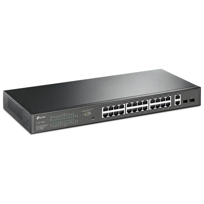 TP-Link TL-SG1428PE Switch di Rete Gestito L2 Gigabit Ethernet 10-100-1000 Supporto Power over Ethernet 1U Nero